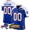 Buffalo Bills 2023 AFC East Champions Gold Patch Vapor F.U.S.E Limited Alternate Royal Custom Jersey - All Stitched