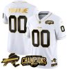 Buffalo Bills 2023 AFC East Champions All Gold Patch Vapor F.U.S.E Limited White Gold Custom Jersey - All Stitched