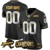 Buffalo Bills 2023 AFC East Champions All Gold Patch Vapor F.U.S.E Limited Black 2.0 Custom Jersey - All Stitched