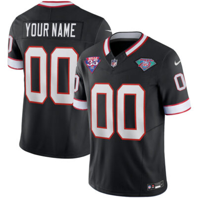 Custom Buffalo Bills 1994 Throwback Vapor F.U.S.E Limited Black Jersey - All Stitched