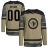 Winnipeg Jets Hockey Camo Military Appreciation Custom Jersey - All Stitched