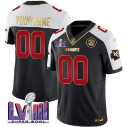 Kansas City Chiefs Alternate Black Super Bowl LVIII Patch Custom Vapor F.U.S.E Limited Jersey - All Stitched