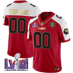 Kansas City Chiefs Alternate Red Super Bowl LVIII Patch Custom Vapor F.U.S.E Limited Jersey - All Stitched