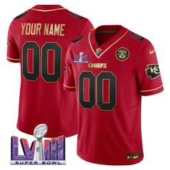 Kansas City Chiefs Special Red Super Bowl LVIII Patch Custom Vapor F.U.S.E Limited Jersey - All Stitched