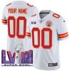 Kansas City Chiefs White Super Bowl LVIII Custom Limited Jersey - All Stitched