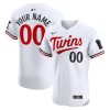 Custom Minnesota Twins White Home Elite Jersey - All Stitched