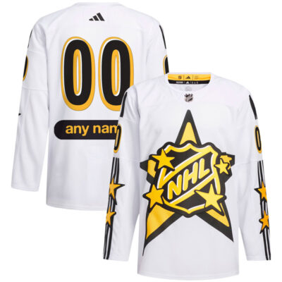 Custom Tampa Bay Lightning 2024 All Star White Jersey - All Stitched