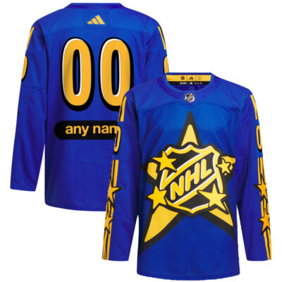 Custom Tampa Bay Lightning 2024 All Star Blue Jersey - All Stitched