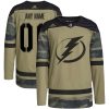 Custom Tampa Bay Lightning Military Appreciation Camo Jersey - All Stitched