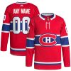 Montreal Canadiens Hockey Home Red Custom Jersey - All Stitched
