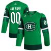 Montreal Canadiens Hockey St Patrick's Day Green Custom Jersey - All Stitched