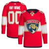 Florida Panthers Hockey Home Red Custom Jersey - All Stitched