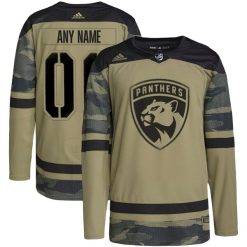 Florida Panthers Hockey Military Appreciation Camo Custom Jersey - All Stitched