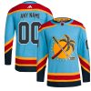 Florida Panthers Hockey Reverse Retro 2.0 Light Blue Custom Jersey - All Stitched