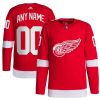 Detroit Red Wings Hockey Home Red Custom Jersey - All Stitched