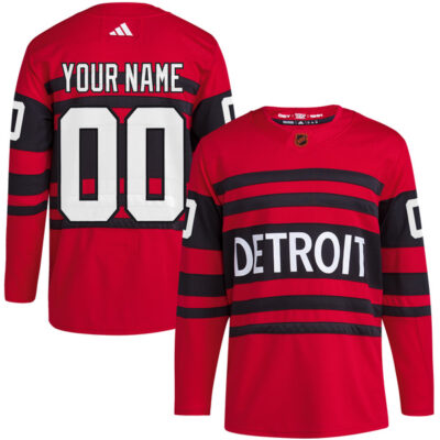 Detroit Red Wings Hockey Reverse Retro 2022 Red Custom Jersey - All Stitched