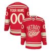 Detroit Red Wings Hockey 2014 Winter Classic Red Custom Jersey - All Stitched
