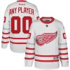 Detroit Red Wings Hockey Centenial Classic White Custom Jersey - All Stitched