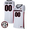 Georgia Bulldogs College Basketball White Custom Jersey - All Stitched