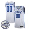 Custom Duke Blue Devils Basketball White Limited Jersey - All Stitched