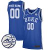 Custom Duke Blue Devils Basketball Blue Jersey - All Stitched