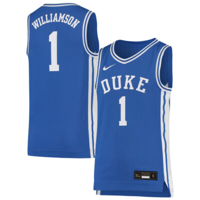 Zion Williamson Duke Blue Devils Royal Blue Jersey - All Stitched
