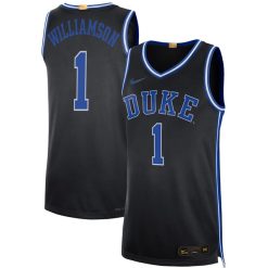 Alternative view of Zion Williamson Duke Blue Devils Basketball Black Limited Jersey - All Stitched