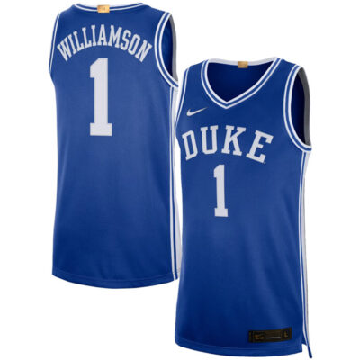 Zion Williamson Duke Blue Devils Royal Blue Jersey - All Stitched