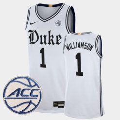 Zion Williamson Duke Blue Devils Basketball White Limited Jersey - All Stitched