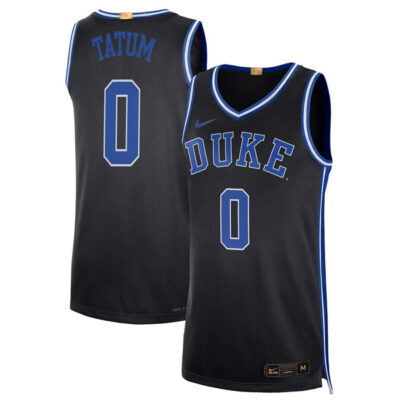 Jayson Tatum Duke Blue Devils Black Limited Jersey - All Stitched