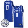 Jayson Tatum Duke Blue Devils Basketball Blue Jersey - All Stitched