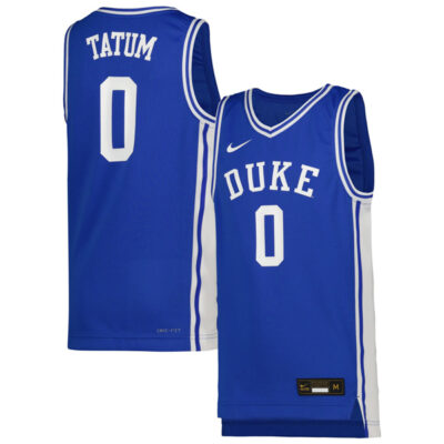Jayson Tatum Duke Blue Devils Royal Blue Jersey - All Stitched