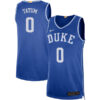 Jayson Tatum Duke Blue Devils Royal Blue Limited Jersey - All Stitched