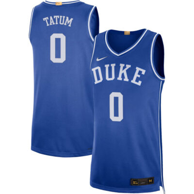 Jayson Tatum Duke Blue Devils Royal Blue Limited Jersey - All Stitched