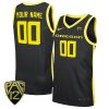 Custom Oregon Ducks College Basketball Black Jersey - All Stitched