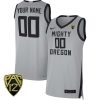 Oregon Ducks College Basketball Limited Gray Black Custom Jersey - All Stitched