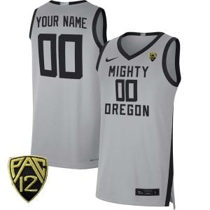 Oregon Ducks College Basketball Limited Gray Black Custom Jersey - All Stitched