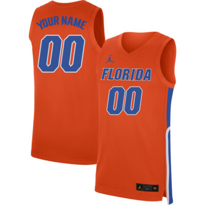 Alternative view of Florida Gators College Basketball Orange Custom Jersey - All Stitched