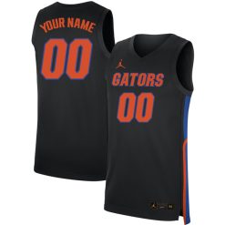 Alternative view of Florida Gators College Basketball Black Custom Jersey - All Stitched