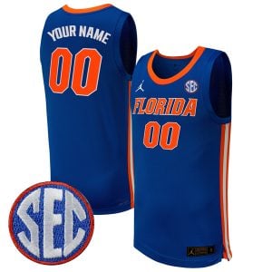 Florida Gators College Basketball Alumni Limited Royal Blue Custom Jersey - All Stitched