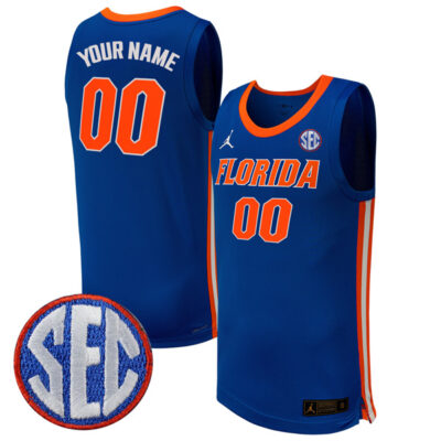 Florida Gators College Basketball Alumni Limited Royal Blue Custom Jersey - All Stitched