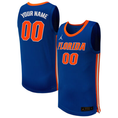 Alternative view of Florida Gators College Basketball Alumni Limited Royal Blue Custom Jersey - All Stitched