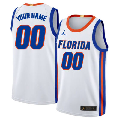 Alternative view of Florida Gators College Basketball Alumni Limited White Custom Jersey - All Stitched
