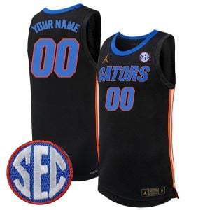 Florida Gators College Basketball Alumni Limited Black Custom Jersey - All Stitched