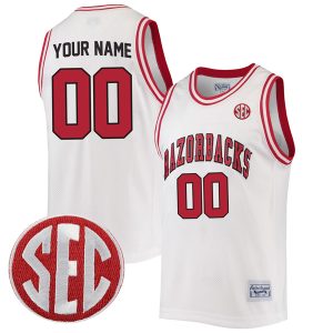 Arkansas Razorbacks College Basketball Alumni Commemorative Classic Retro White Custom Jersey - All Stitched
