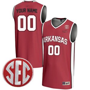 Arkansas Razorbacks College Basketball Gameday Cardinal Custom Jersey - All Stitched