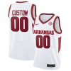 Arkansas Razorbacks College Basketball White Limited Custom Jersey - All Stitched