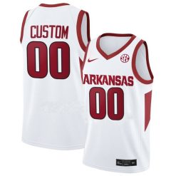 Arkansas Razorbacks College Basketball White Limited Custom Jersey - All Stitched