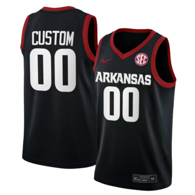 Arkansas Razorbacks College Basketball Black Limited Custom Jersey - All Stitched