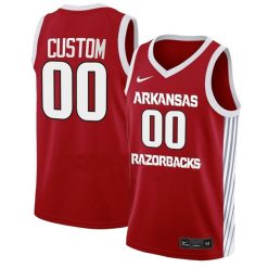 Alternative view of Arkansas Razorbacks College Basketball Cardinal Limited Custom Jersey - All Stitched